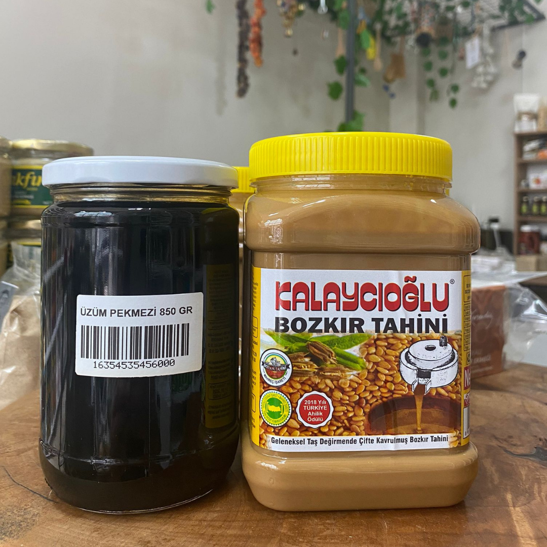 Çifte Kavrulmuş 935 Gr Tahin + Üzüm Pekmezi 850 Gr